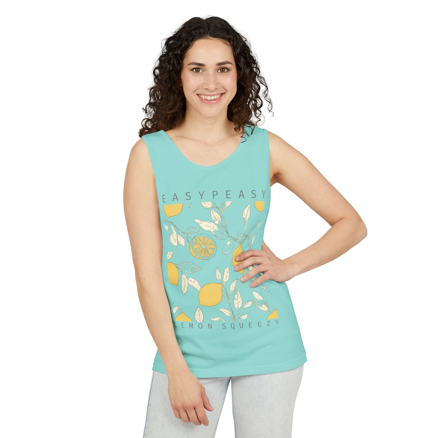 Lemon Squeeze Tank Top — Easypeasy Citrus Graphic Tank