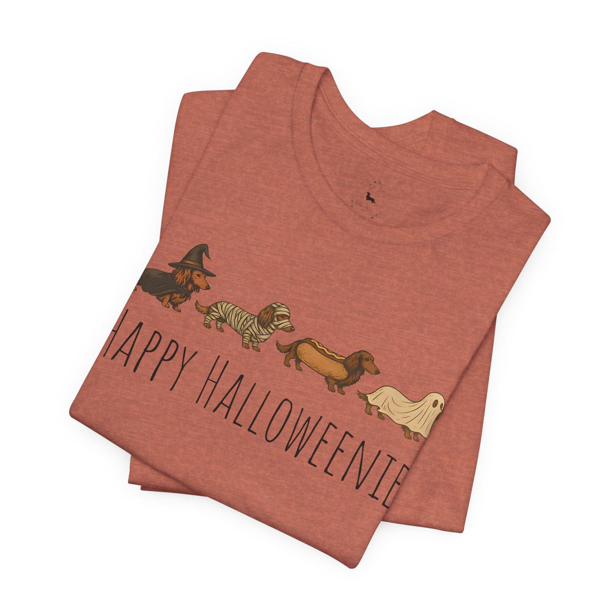 Happy Halloweenie Tee - Cute Dachshund Halloween Shirt