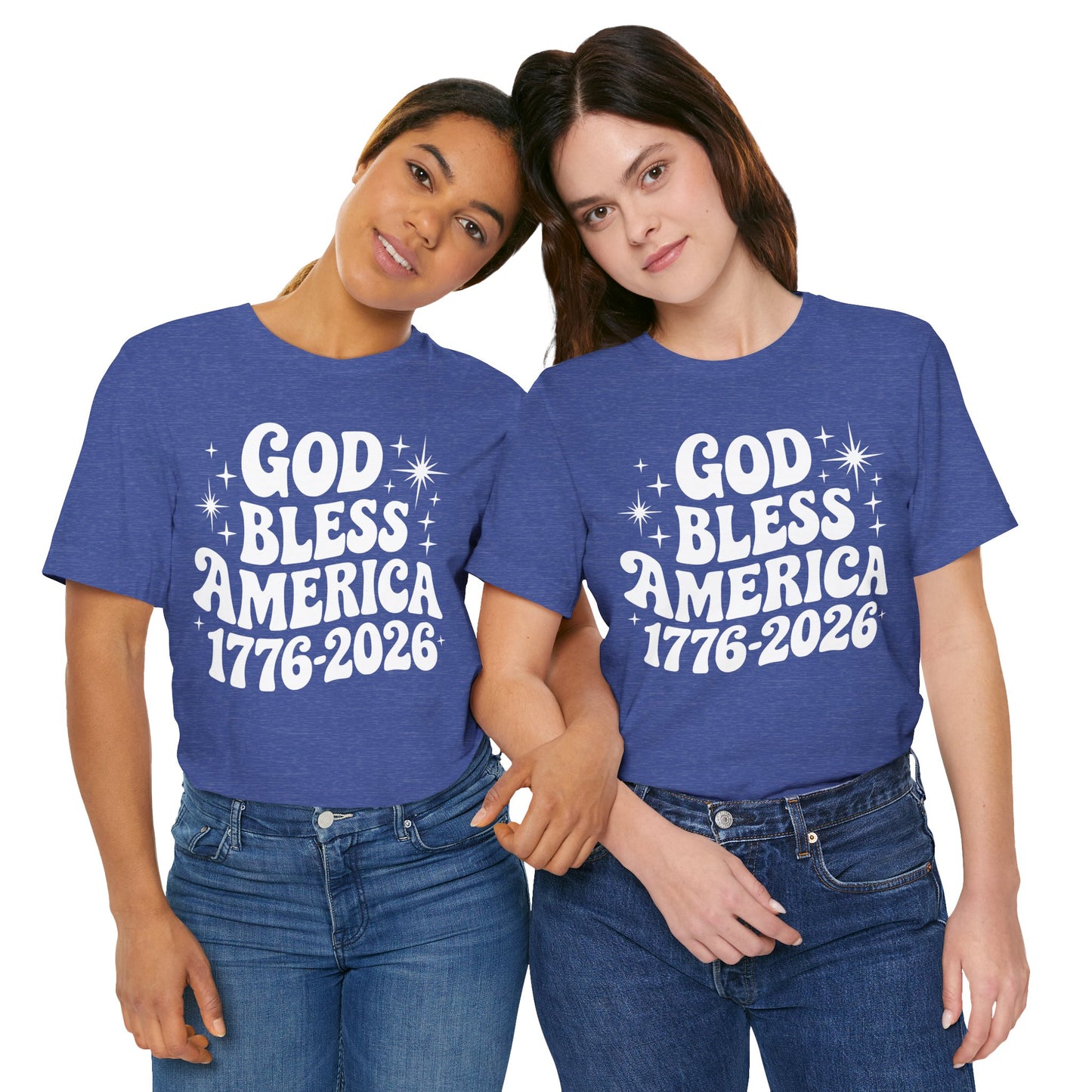 God Bless the USA - 250th Anniversary America T-Shirt — USA Bicentennial Celebration Tee