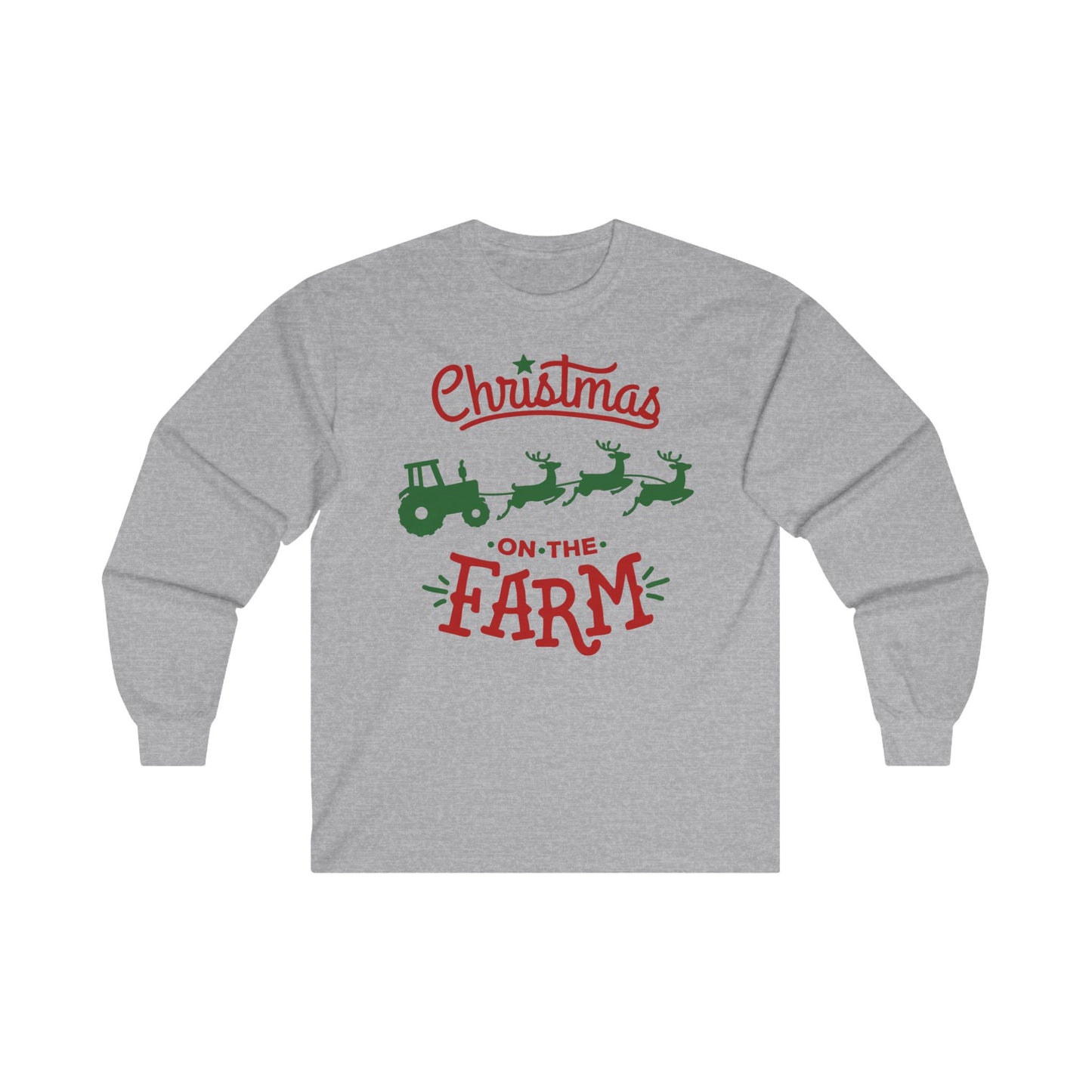 Christmas on the Farm Unisex Ultra Cotton Long Sleeve Tee