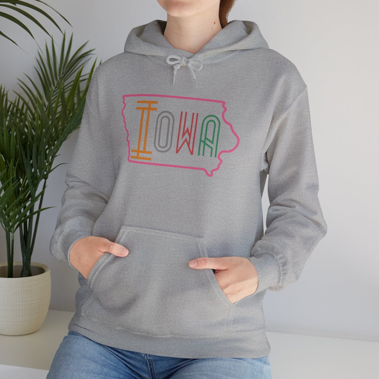 Iowa Pink Unisex Heavy Blend™ Hooded Sweatshirt