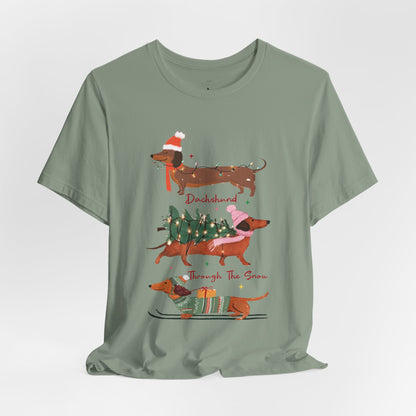 Dachshund Through the Snow T-Shirt
