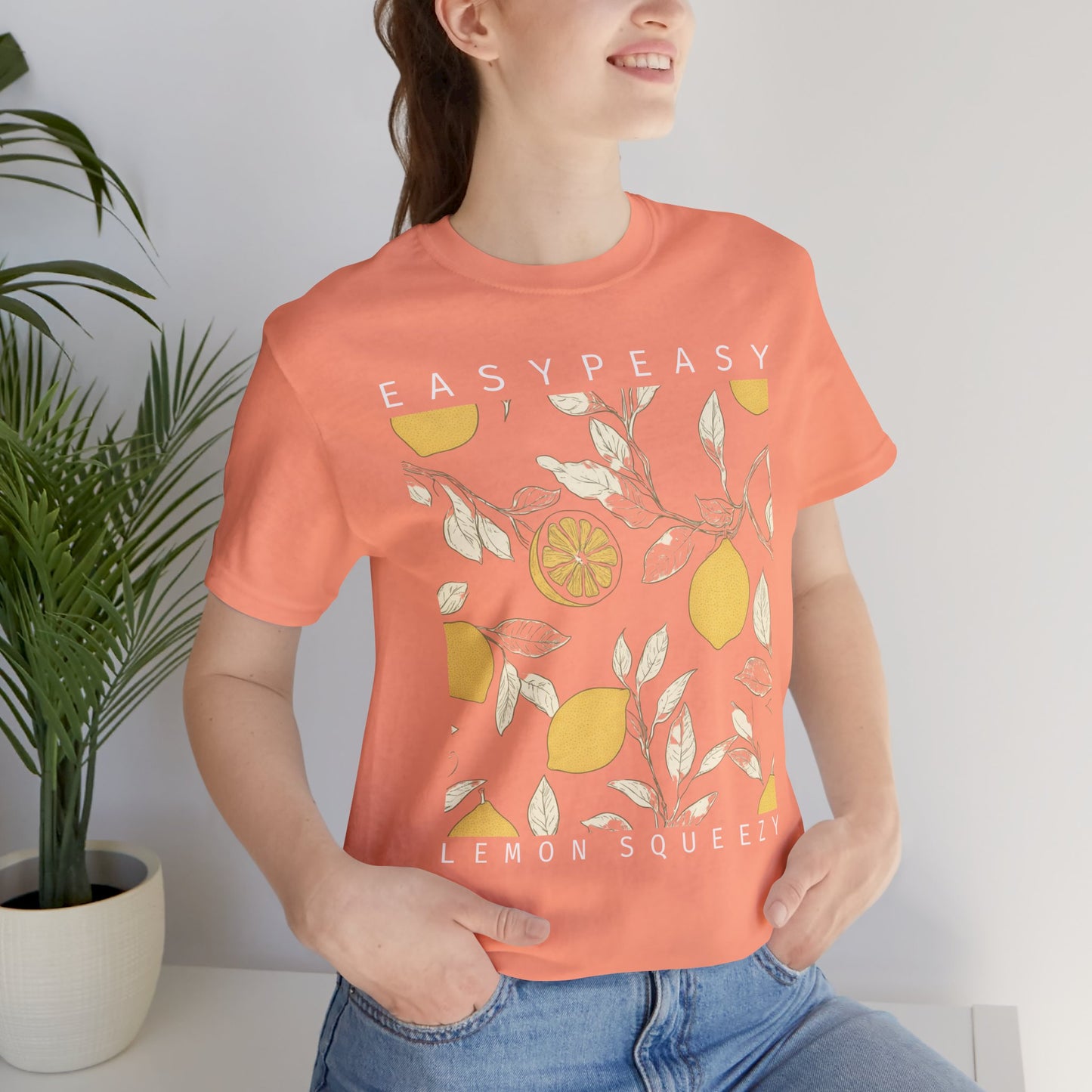 Easy Peasy Lemon Squeezy T-Shirt — Retro Lemon Graphic Tee