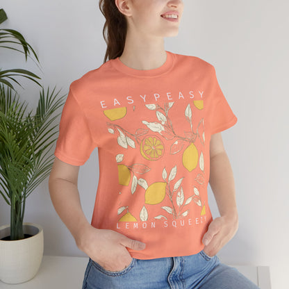 Easy Peasy Lemon Squeezy T-Shirt — Retro Lemon Graphic Tee