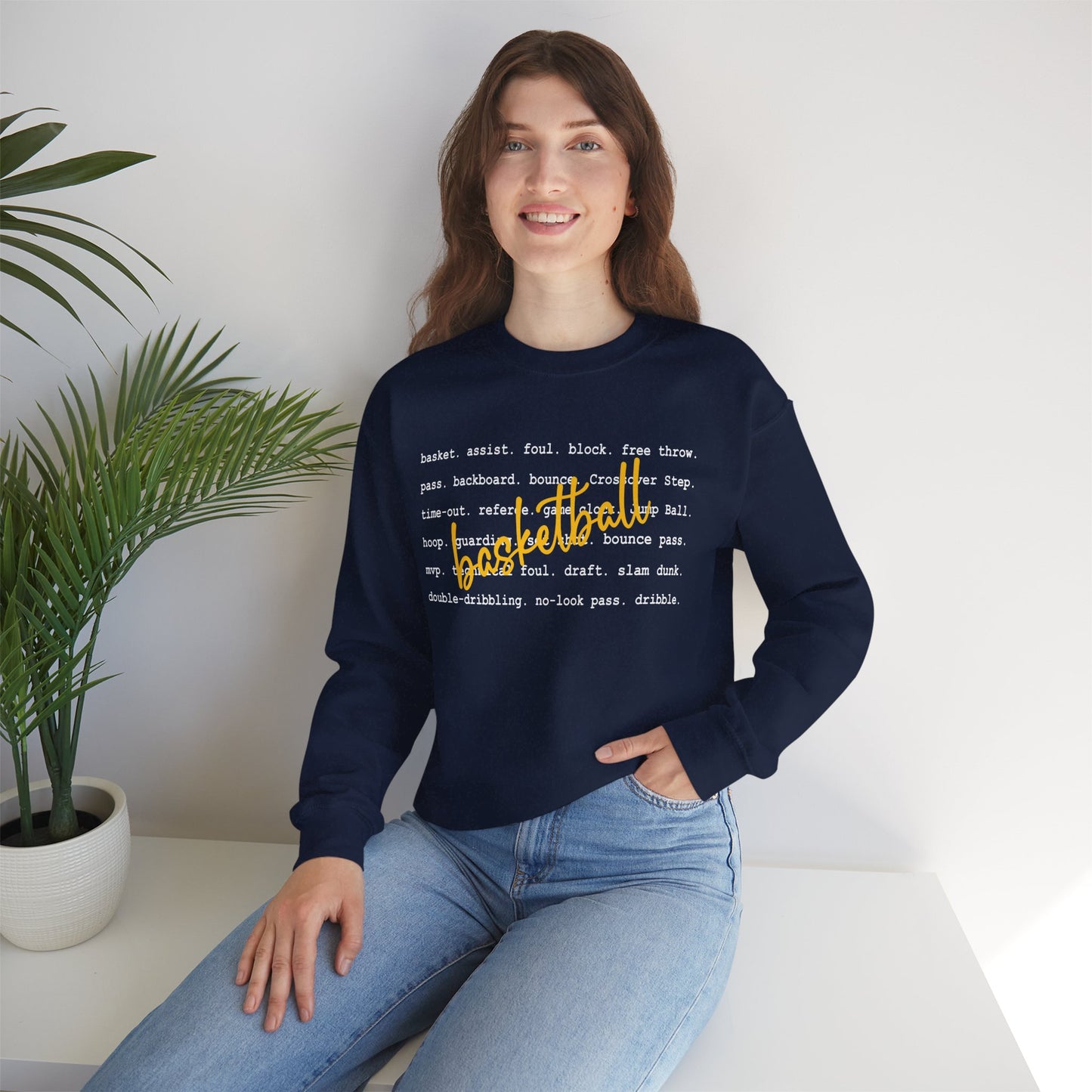 Basketball Unisex NuBlend® Crewneck Sweatshirt