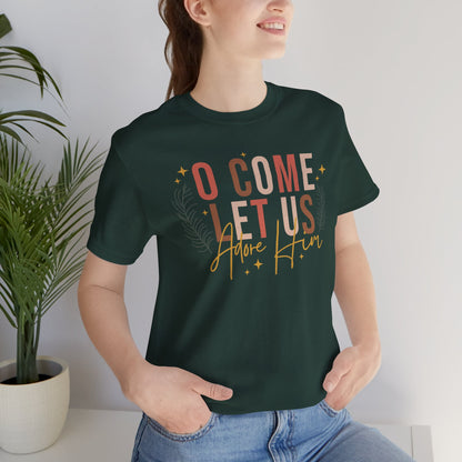 Christmas O Come Let Us Adore Him T-Shirt