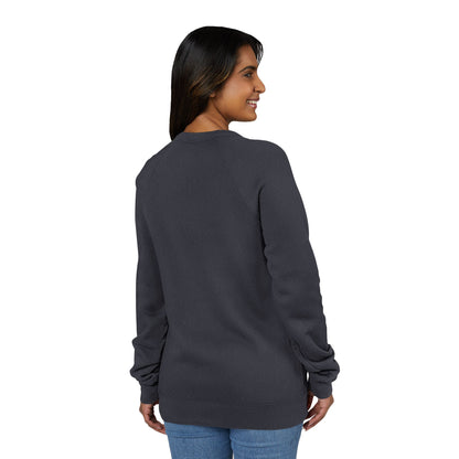 Snowflake Stripes Sweatshirt — Cozy Winter Crewneck for Holiday & Everyday Wear