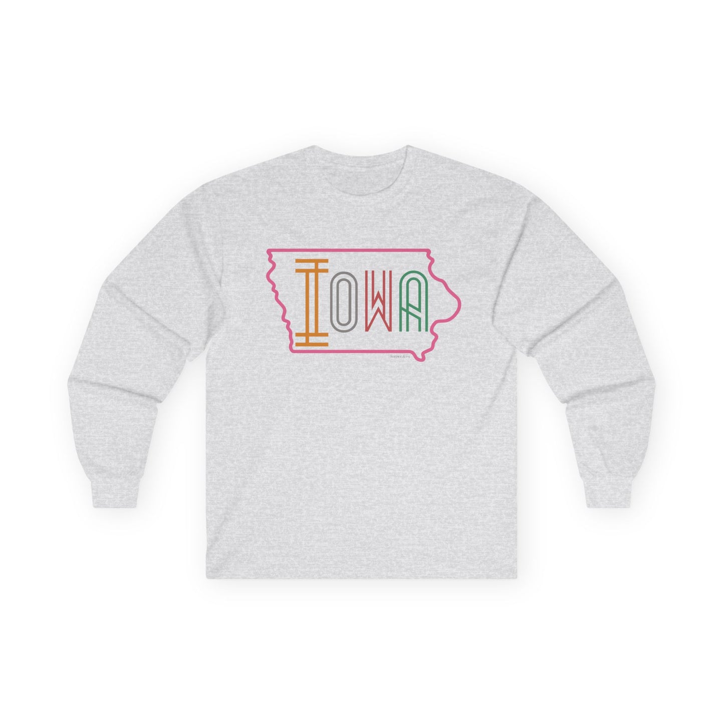 Iowa Bright Graphic Long Sleeve Tee
