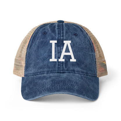 IA Iowa Washed Mesh-Back Cap