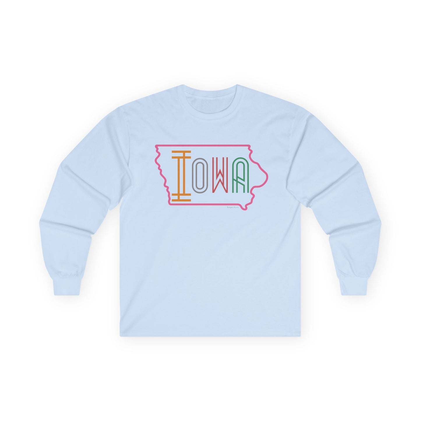 Iowa Bright Graphic Long Sleeve Tee