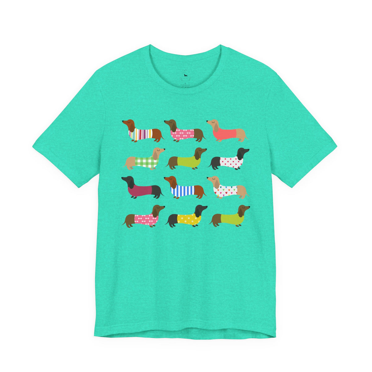 Colorful Dachshund Tee — Cute Wiener Dog Graphic T-Shirt