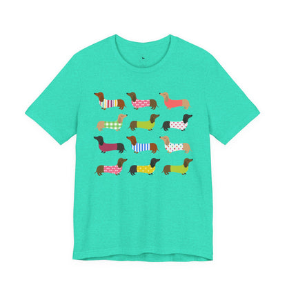 Colorful Dachshund Tee — Cute Wiener Dog Graphic T-Shirt