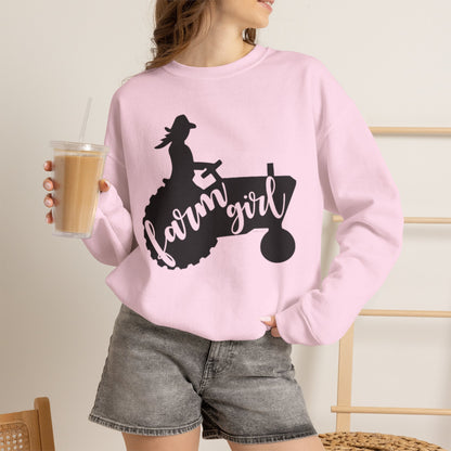 Farm Girl Tractor Crewneck Sweatshirt