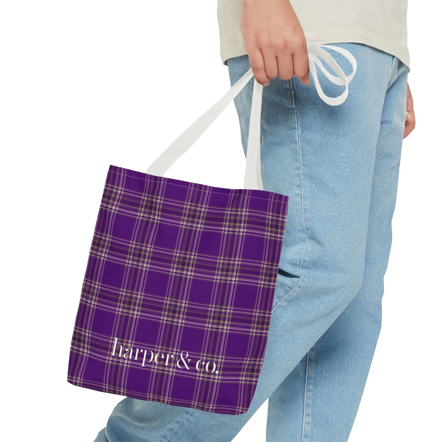 Chic Plaid Tote Bag for Everyday Use, Eco-Friendly, Perfect for Shopping, Gifts, or Travel