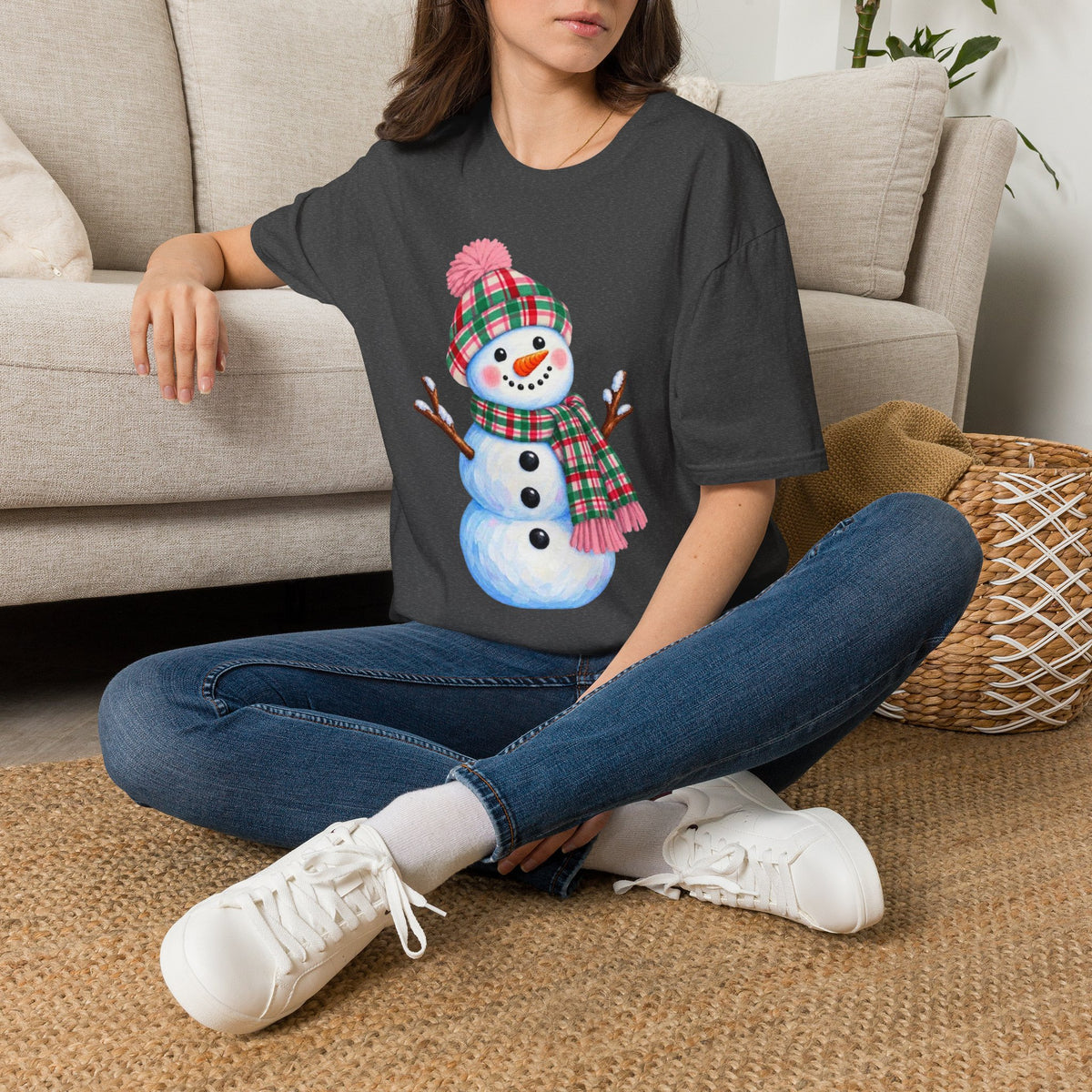 Festive Snowman Christmas T-Shirt
