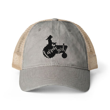 Farm Girl Women's Washed Mesh-Back Cap