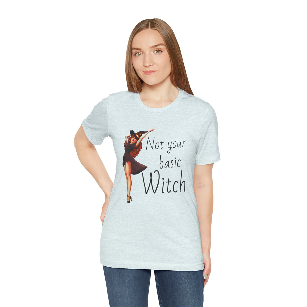 Not Your Basic Witch T-Shirt — Vintage Pinup Witch Tee
