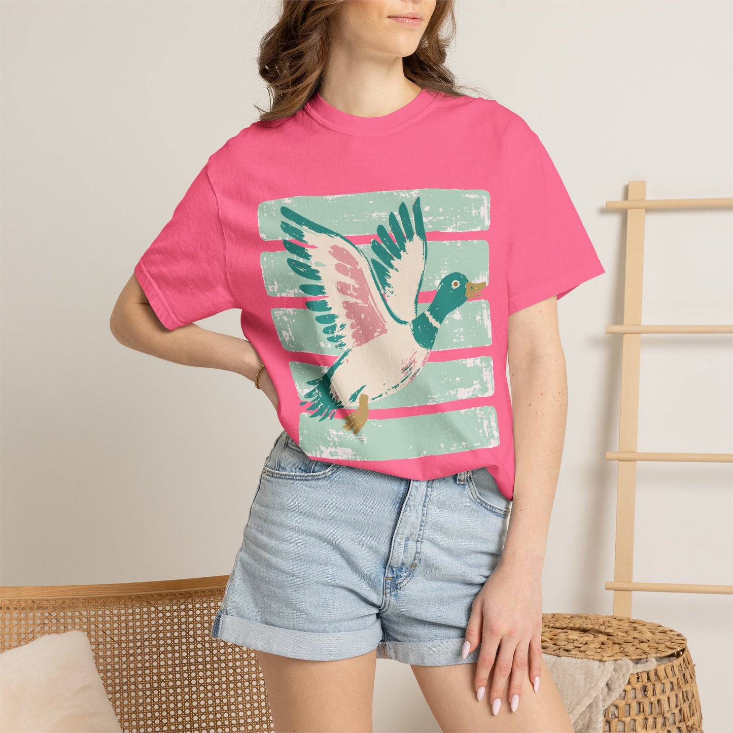 Mallard Fly Retro Graphic T-Shirt