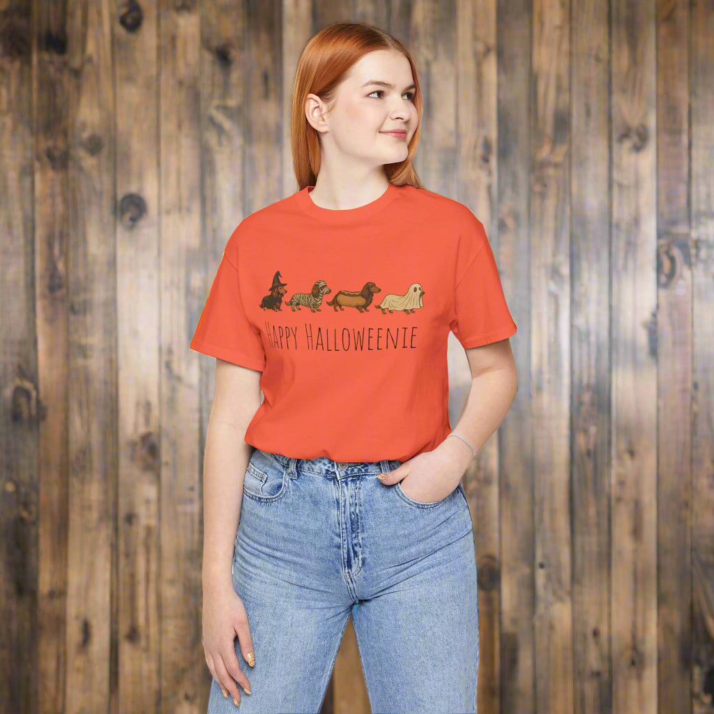 Happy Halloweenie Halloween Dachshund T-Shirt