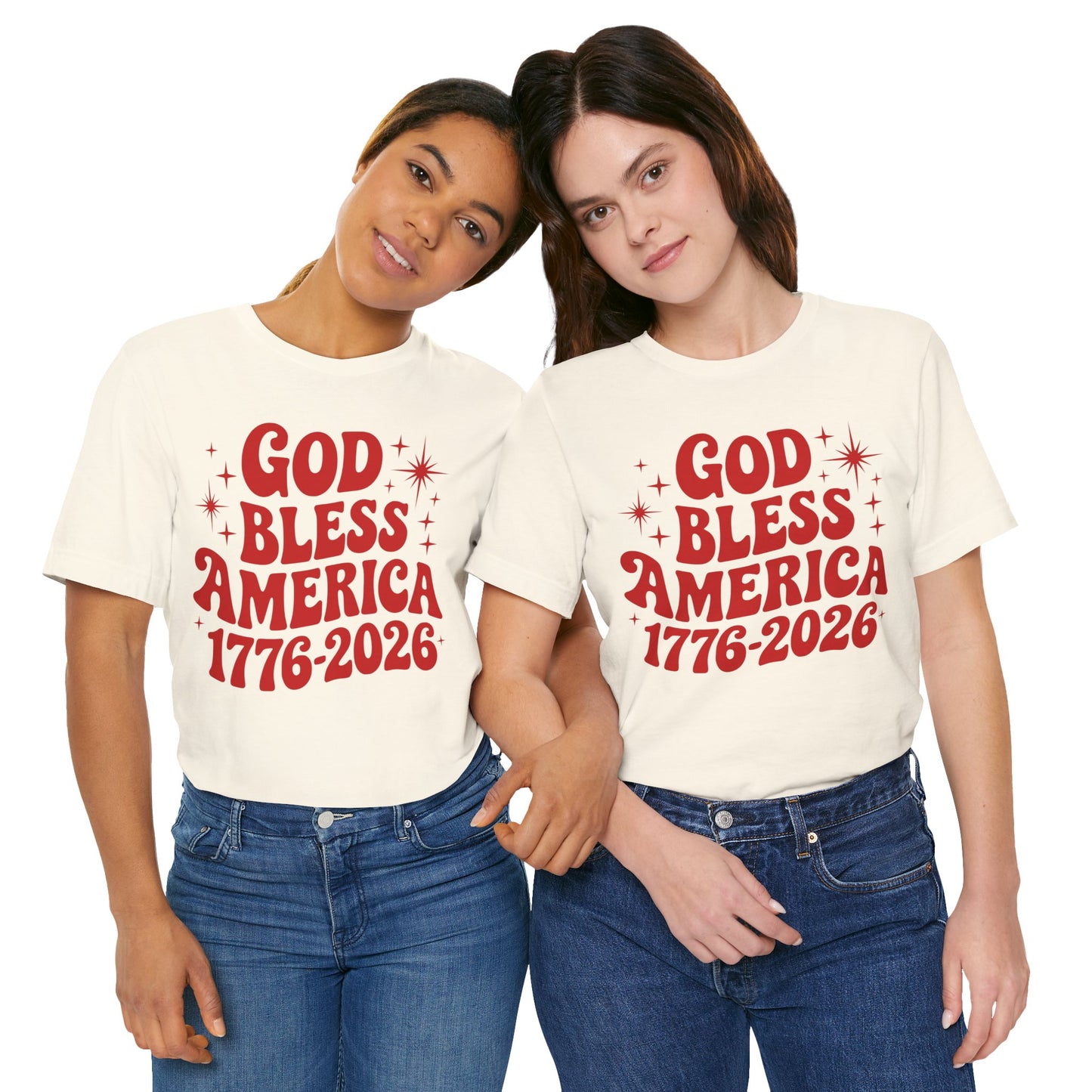 God Bless the USA - 250th Anniversary America T-Shirt — USA Bicentennial Celebration Tee