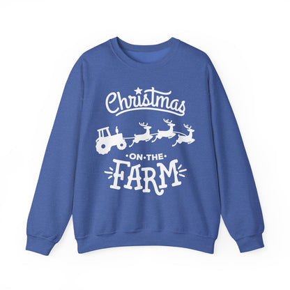 Christmas on the Farm Unisex Heavy Blend™ Crewneck Sweatshirt