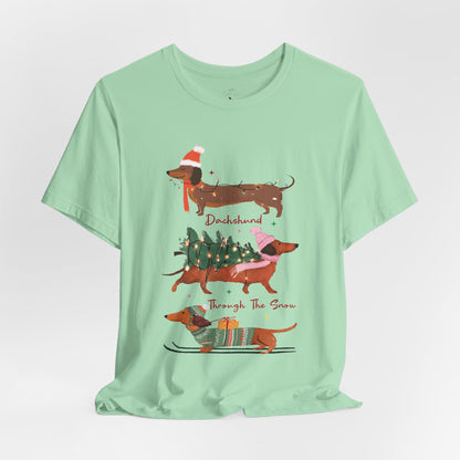 Dachshund Through the Snow T-Shirt