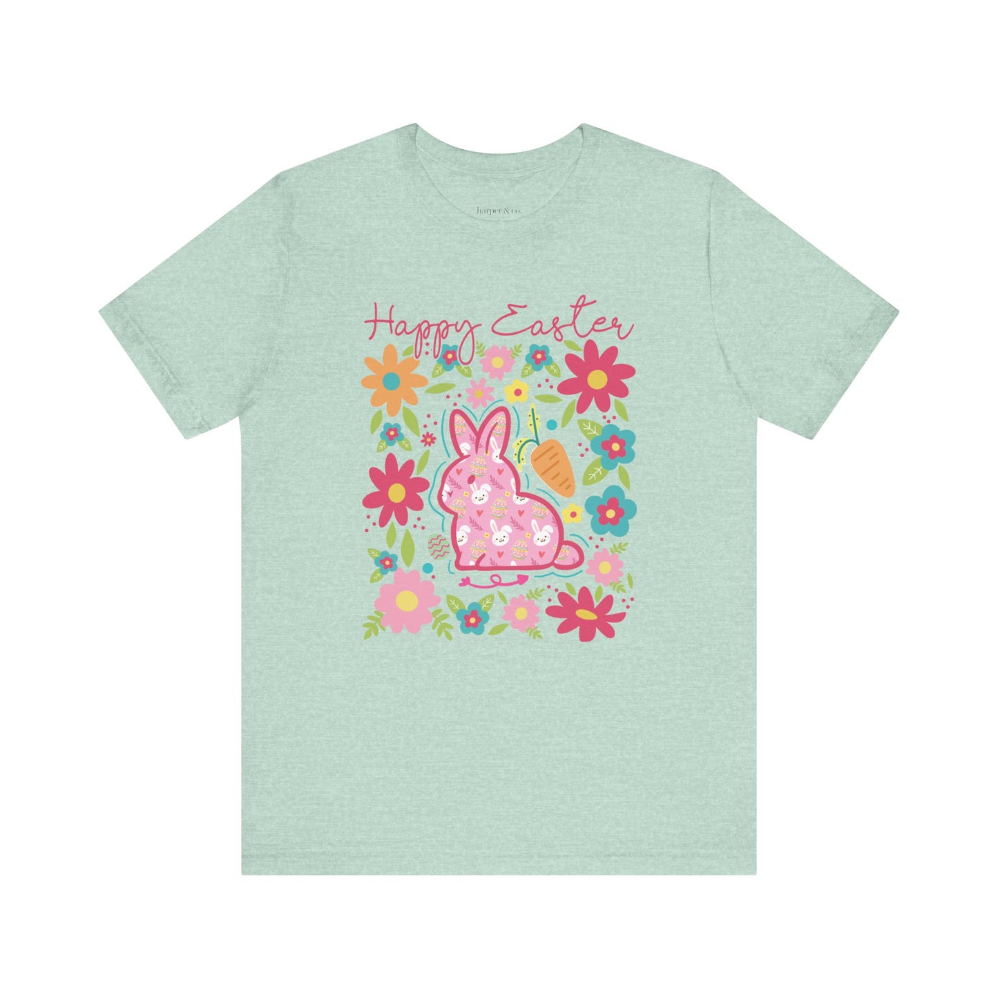 Happy Easter Bella Canvas Unisex Jersey Short Sleeve Tee