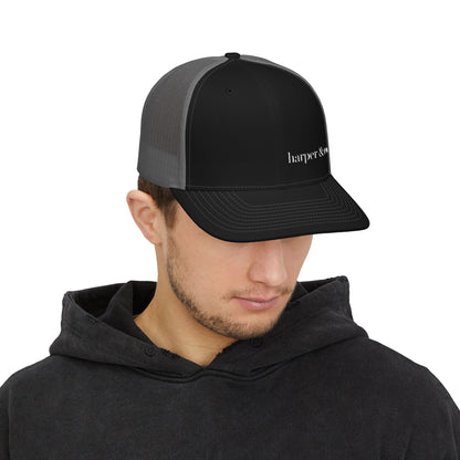 harper & co. Embroidered Trucker Cap — Classic Logo Snapback Hat