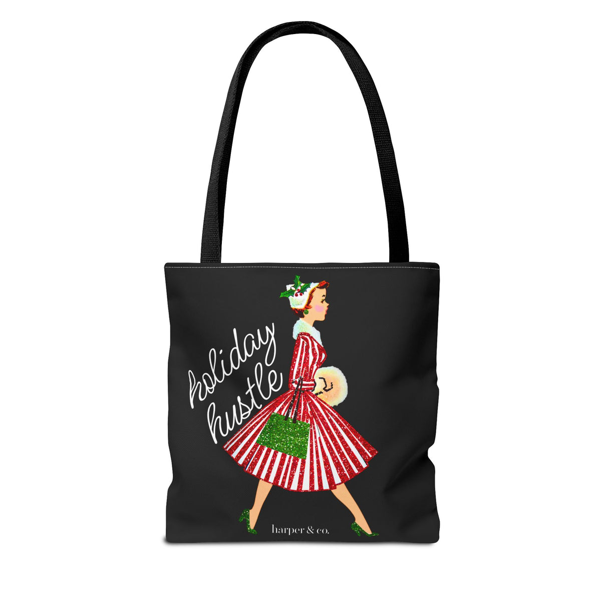 Holiday Hustle Christmas Fashion Tote Bag