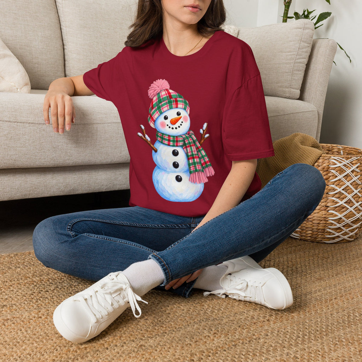 Festive Snowman Christmas T-Shirt