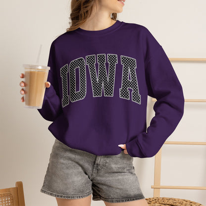 Iowa Arch Logo Sweatshirt — Classic Collegiate Crewneck