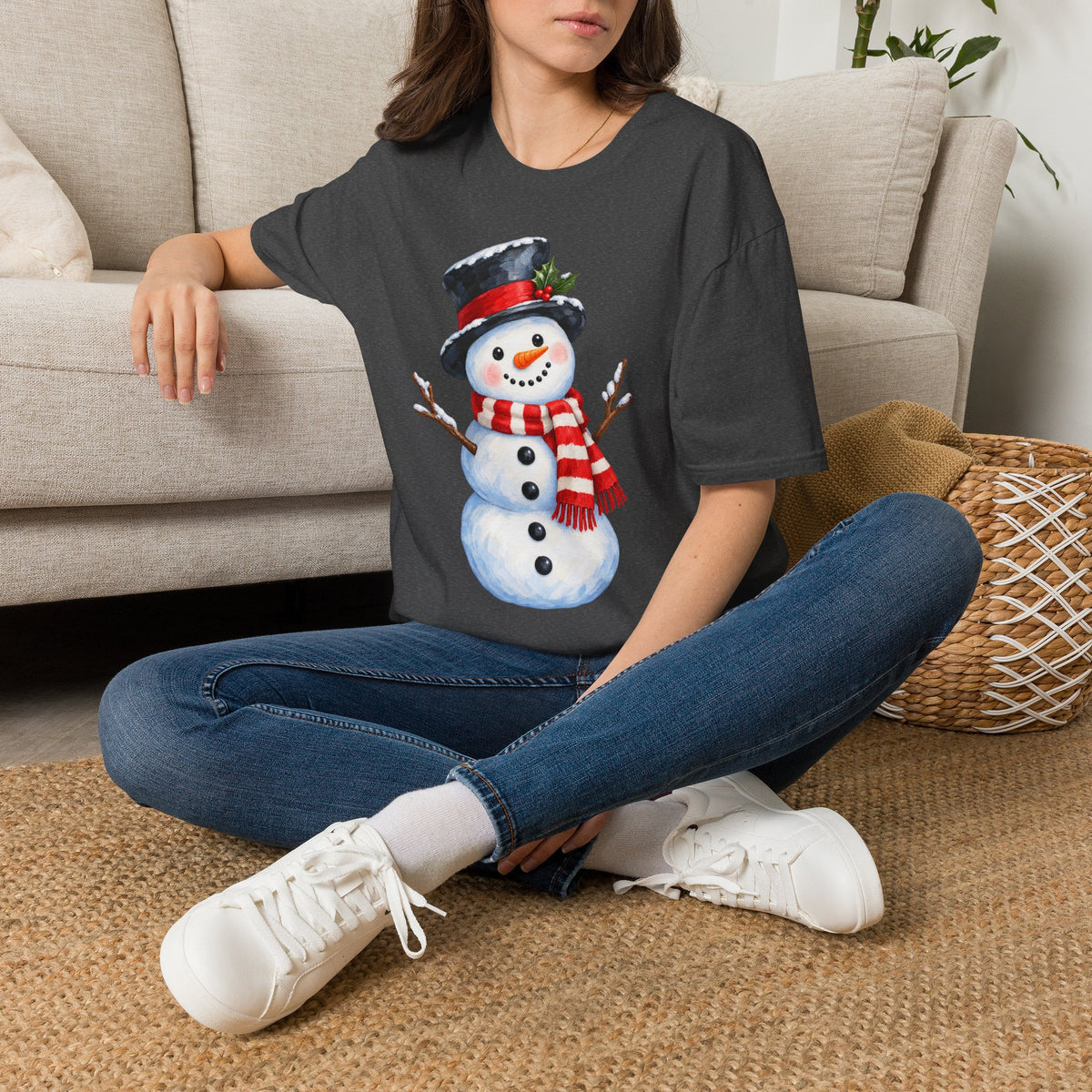 Festive Snowman Christmas T-Shirt