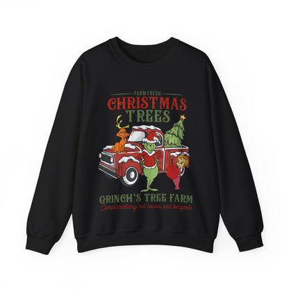 Grinch Tree Farm Jersey Full Size Sweatshirt