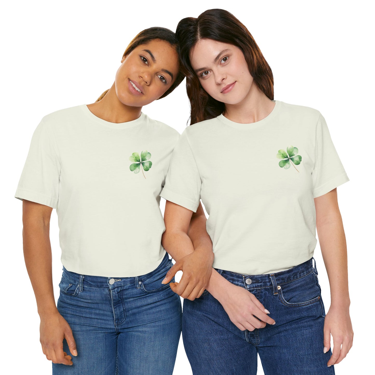 Watercolor Clover Pocket Unisex Jersey Short Sleeve Tee