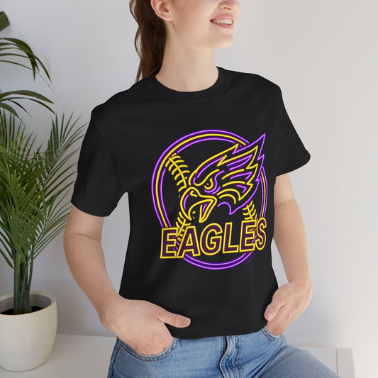 Eagles Neon Baseball Softball Tee — Vintage Sports Team T-Shirt