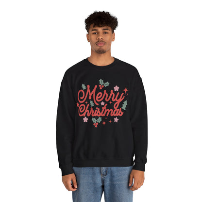 Merry Christmas Jersey Sweatshirt Full Size