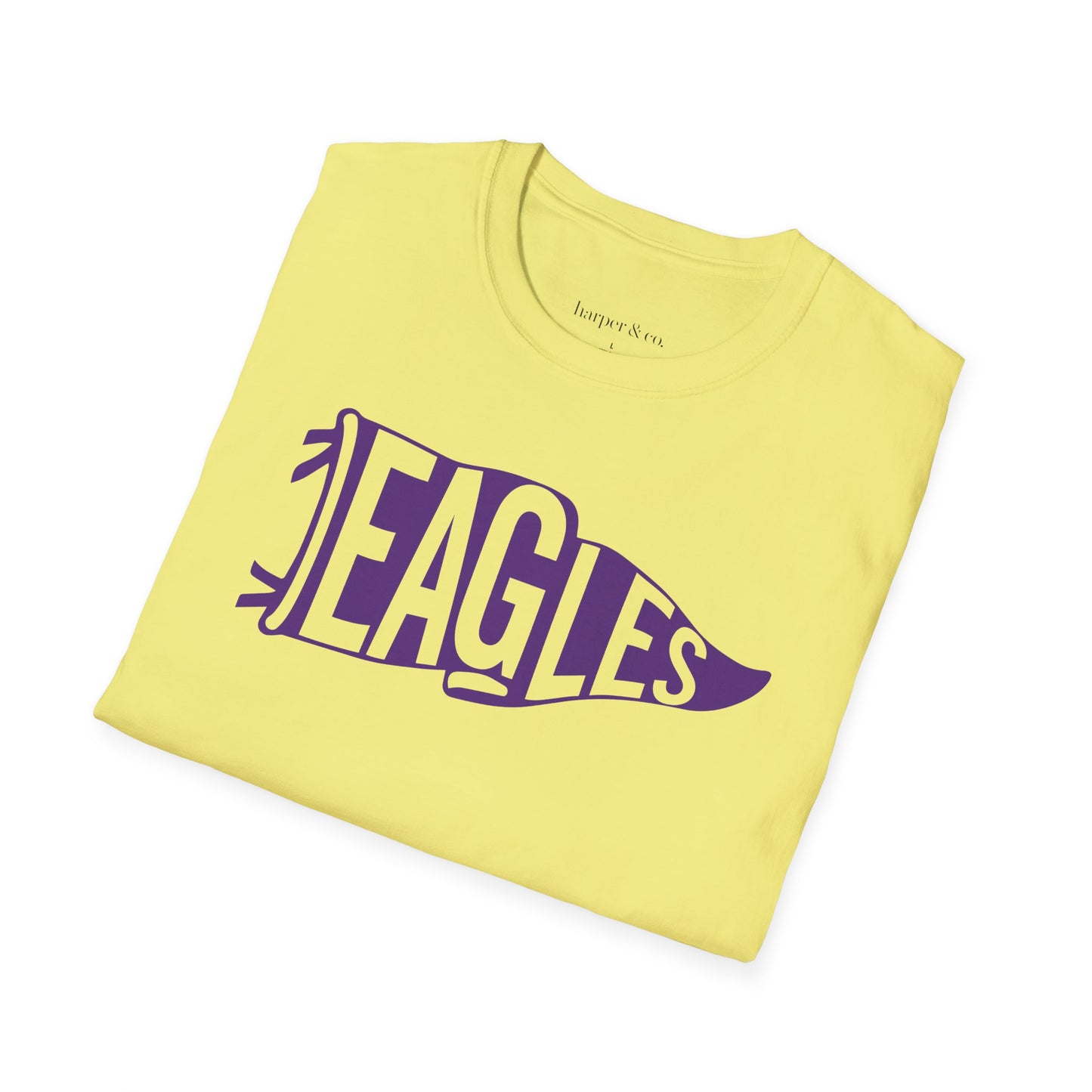 Eagles Fan Vintage Pennant Unisex Soft Style T-Shirt