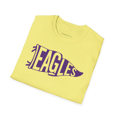 Eagles Fan Vintage Pennant Unisex Soft Style T-Shirt