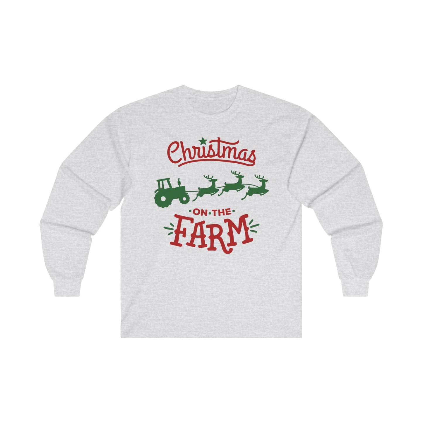 Christmas on the Farm Unisex Ultra Cotton Long Sleeve Tee