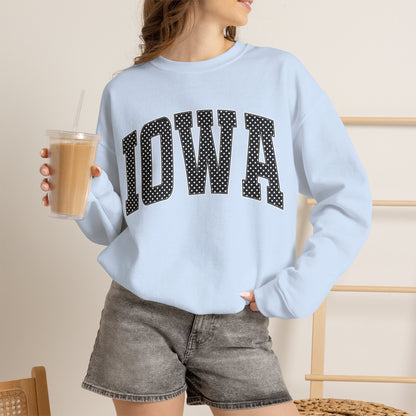 Iowa Arch Logo Sweatshirt — Classic Collegiate Crewneck