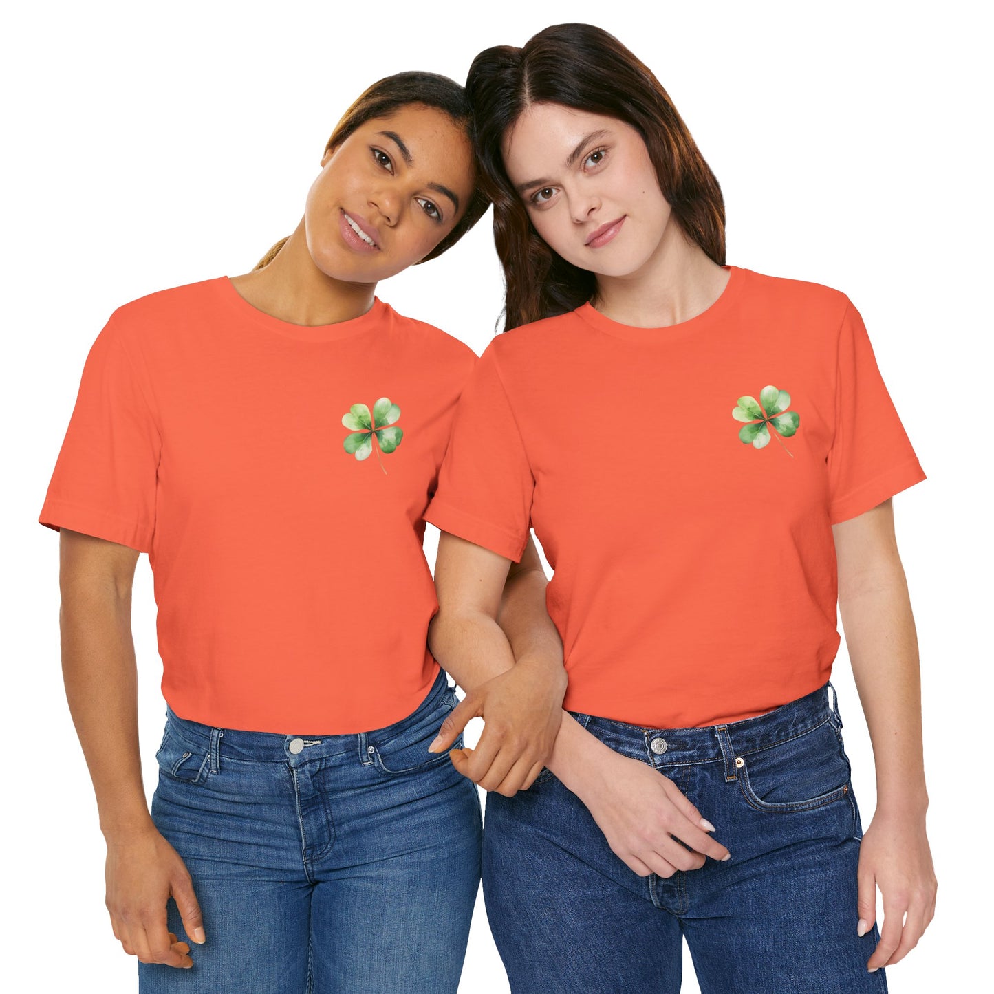 Watercolor Clover Pocket Unisex Jersey Short Sleeve Tee
