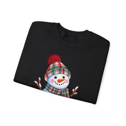 Festive Snowman Christmas Crewneck Sweatshirt