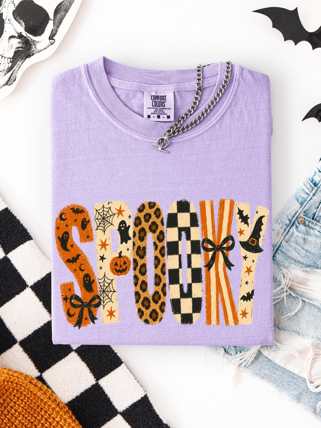Retro Spooky Halloween Comfort Colors Graphic Tee