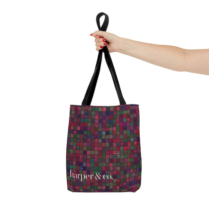 Tile Plaid Tote Bag