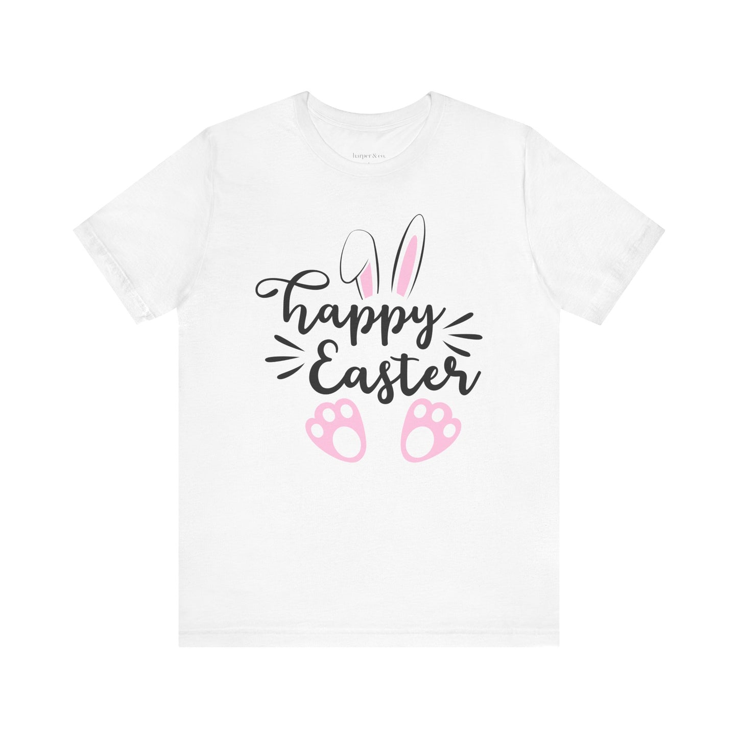 Happy Easter Bella Canvas Full Size Unisex Jersey Short Sleeve Tee