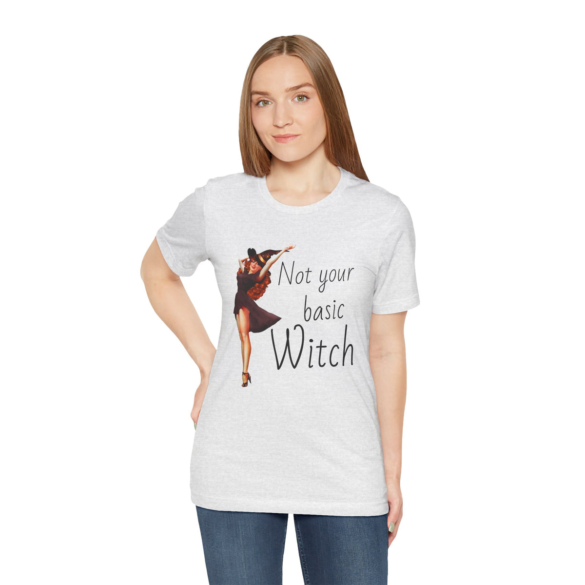 Not Your Basic Witch T-Shirt — Vintage Pinup Witch Tee