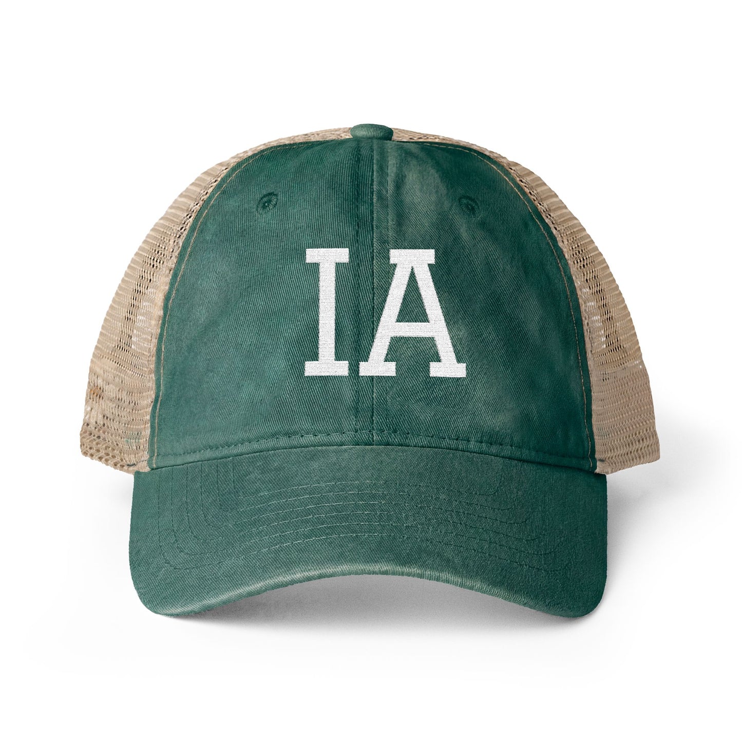 IA Iowa Washed Mesh-Back Cap