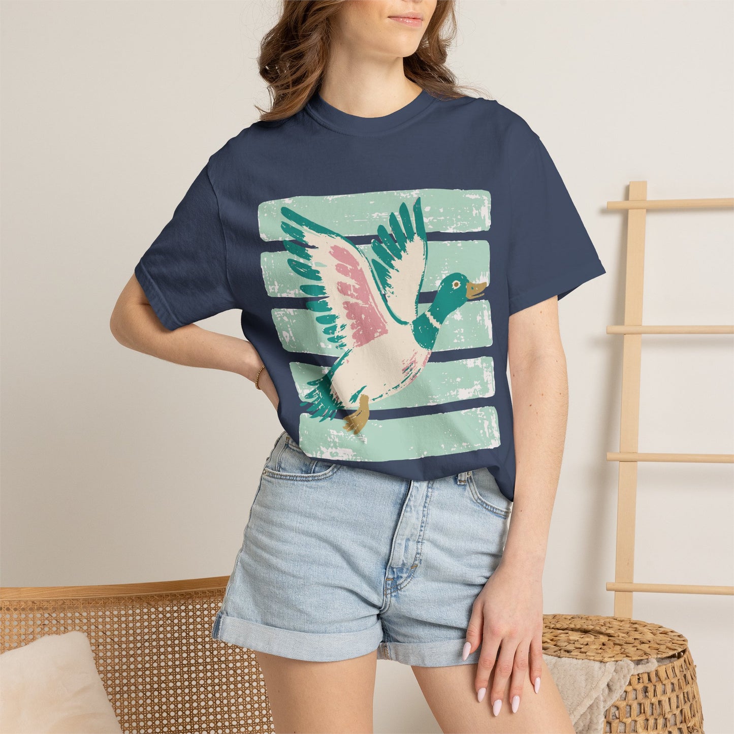 Mallard Fly Retro Graphic T-Shirt
