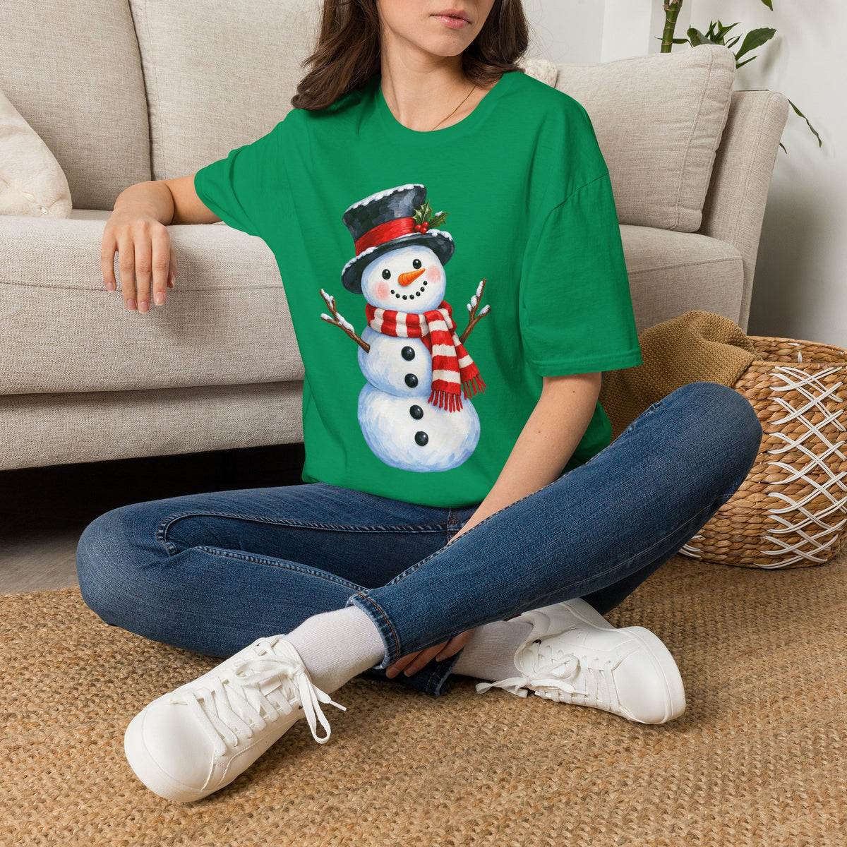Festive Snowman Christmas T-Shirt