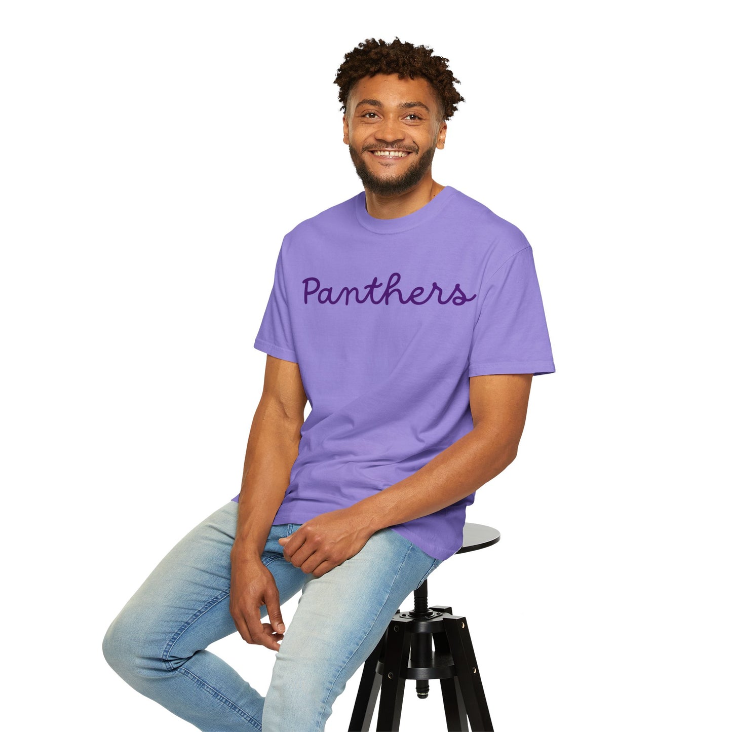 Panthers Script Garment Dyed T-Shirt